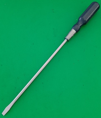 NOS Stanley Wood Handle Screwdriver Hurwood No. 20 3/8'' 12'' 18'' Flat Tip Slotted