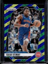 2024-25 Panini Prizm Isaiah Stewart Choice Blue, Yellow and Green #106 Pistons