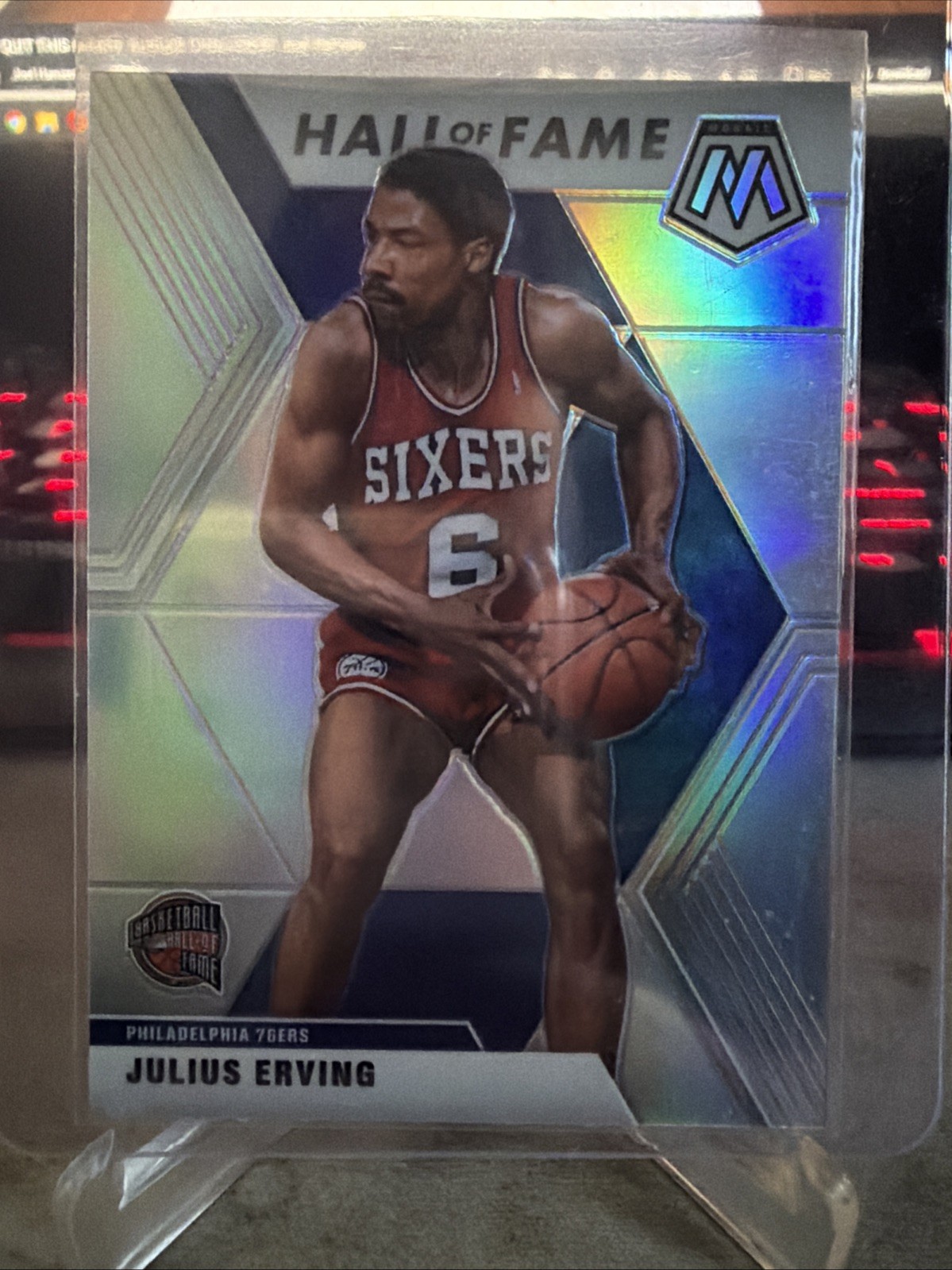 Julius Erving 2019-20 Panini Mosaic #288 Basketball Card