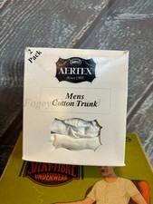 Vintage Old Store Stock Combed Cotton Trunks Underpants. Aertex Trunks 40-42"...