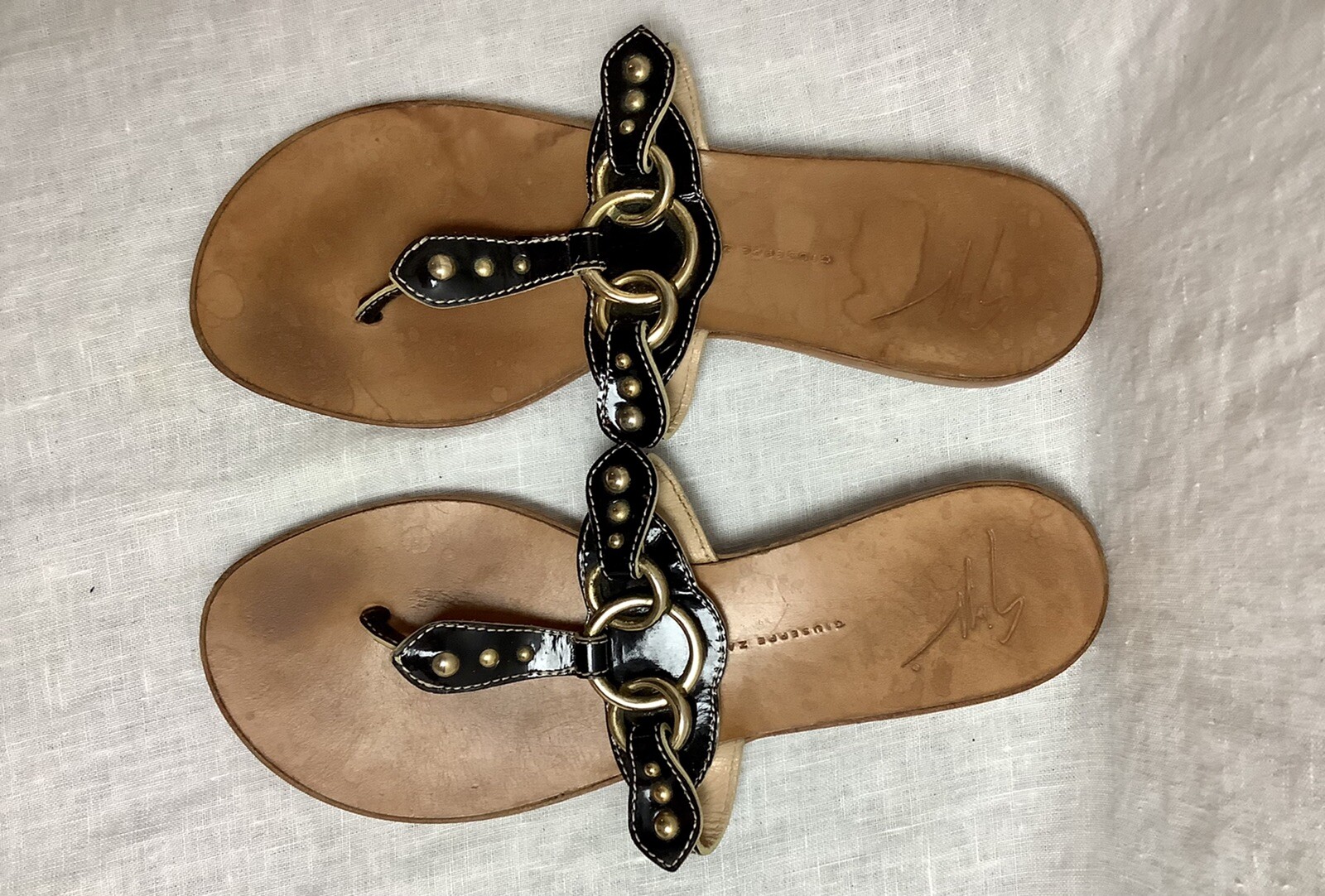 Купить Giuseppe Zanotti Vero Cuoio Sandals - Made In на Аукцион из Америки  с доставкой в Россию, Украину, Казахстан