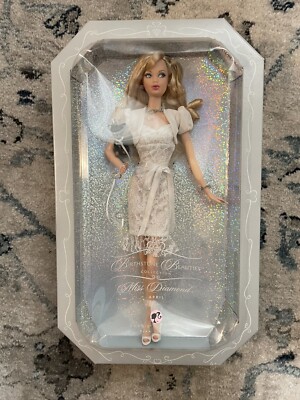 Miss Diamond Barbie Doll April Birthstone Beauties Collection Pink Label K8693