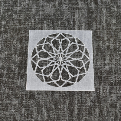 Mandala Stencil - Design 4 - Reusable Stencil for Crafts, DIY, Baking