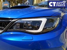 V2 LED 3D DRL Sequential Headlights for 08-13 Subaru Impreza WRX G3 Halogen Type