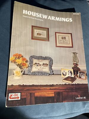 HOUSEWARMINGS CROSS STITCH LEAFLET-#1-OOP-X IT DESIGNS