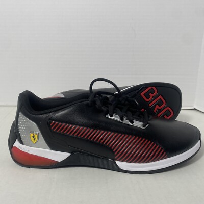Puma Scuderia Shoes Men s Size 10 Black Red Ferrari Kart Cat X Tech Motorsport