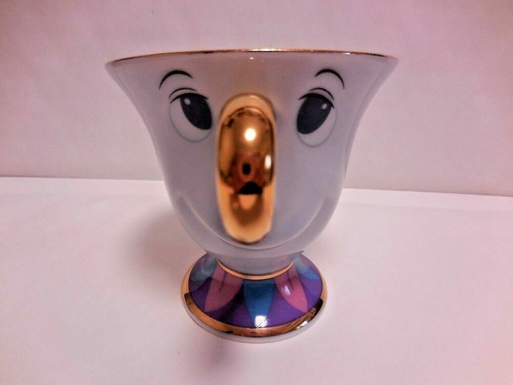 Japan Tokyo Disney Resort Beauty and The Beast Chip Mug Japan Tokyo Disney Resort Beauty and The Beast Chip Mug