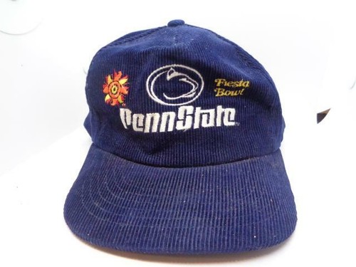 Vintage PSU Penn State Football Corduroy Fiesta Bowl Snapback Trucker Hat Cap - 第 1/4 張圖片