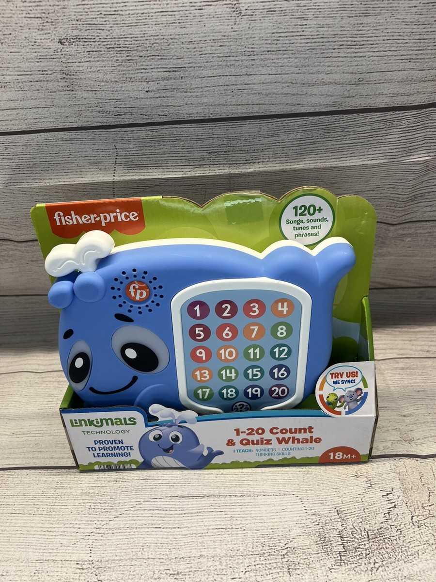 Fisher Price Linkimals 1-20 Count And Quiz Whale Kids 18+ Months