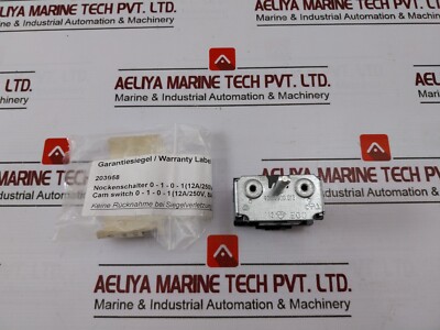 EGO 42.04900.012 Cam Switch 12A/250V 8A/400V MKN Model 42.920.00