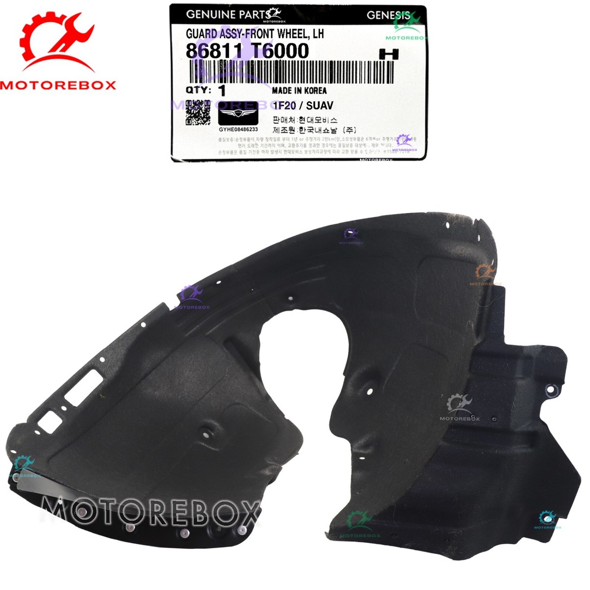 クライナー ✓Genuine✓ Fender Liner Front LEFT Driver Side 2021-2023