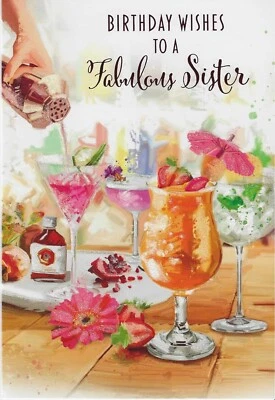 BGC TO A FABULOUS SISTER BIRTHDAY CARD