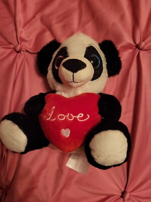 Bambus Panda Bär Plüsch Stofftier Teddy Große Augen Pre Loves 