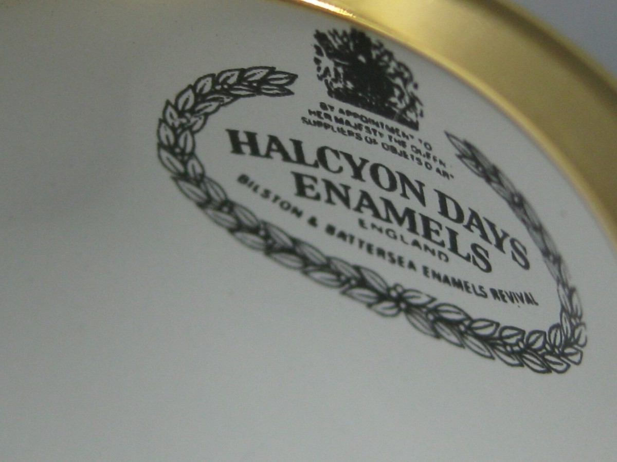 Vintage Halcyon Days 1997 Enamel Easter Egg Trinket Box | eBay