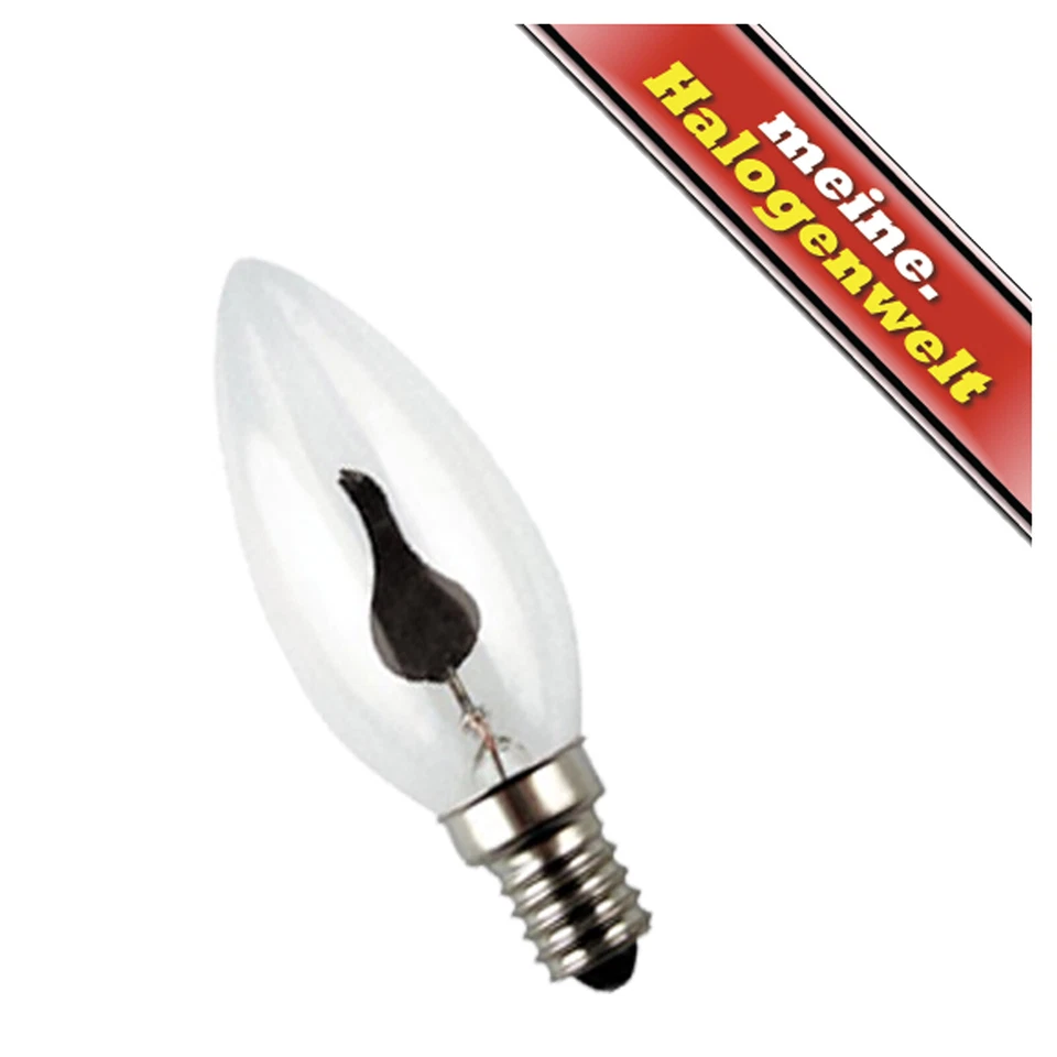 1-2-3-5-10-20 x Flacker-kerze E14 3W 230V Klein | Deko-Lampe Flamme Flackerlicht - Bild 4 von 4