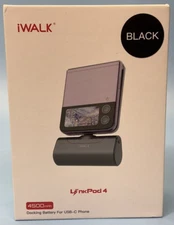 iWALK Portable 4500mAh Charger/Power Bank Battery Pack USB-C Black - Ships Today