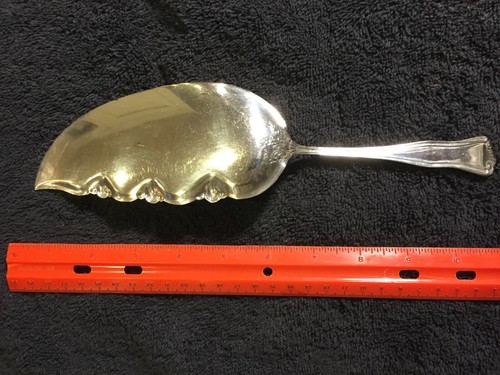 Antique Bixby Sterling Silver Fish Serving Knife 10 1/2" - Picture 2 of 3
