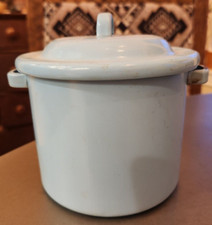 Vtg 1950s AMSCO Toy Baby Bottle Sterilizer 5 Glass Bottles 2 Nipples Baby Blue