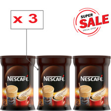 Nescafe Classic Instant Coffee Hot or Cold Frappe - 3 Packs of 200g