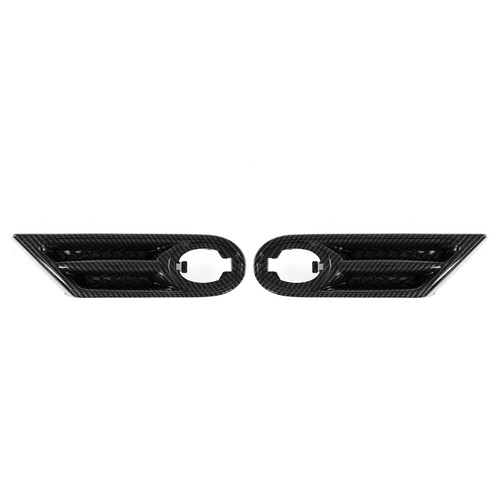 2Pcs Carbon Look Side Marker Light Trim Cover For BMW MINI R56 R57 R58 R59 07-13 - Picture 3 of 7