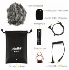 New Moukey MCM-1 DSLR Video Camera Microphone; External Open Box