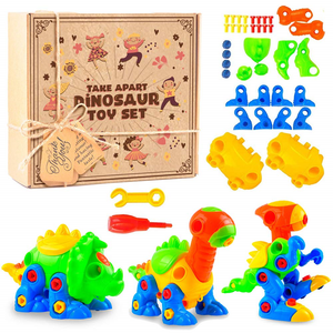 AGREATLIFE Take Apart Dinosaur Toy Set with Tools - Create and Play 3... AGREATLIFE Take Apart Dinosaur Toy Set with Tools - Create and Play 3...