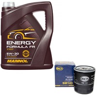 MotoröL Set 5W30 5 Liter + ÖLfilter SM 143 FüR Lexus RX Toyota Camry Hiace IV