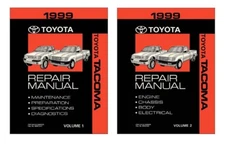 1999 Toyota Tacoma Shop Service Repair Manual Book Engine Drivetrain OEM