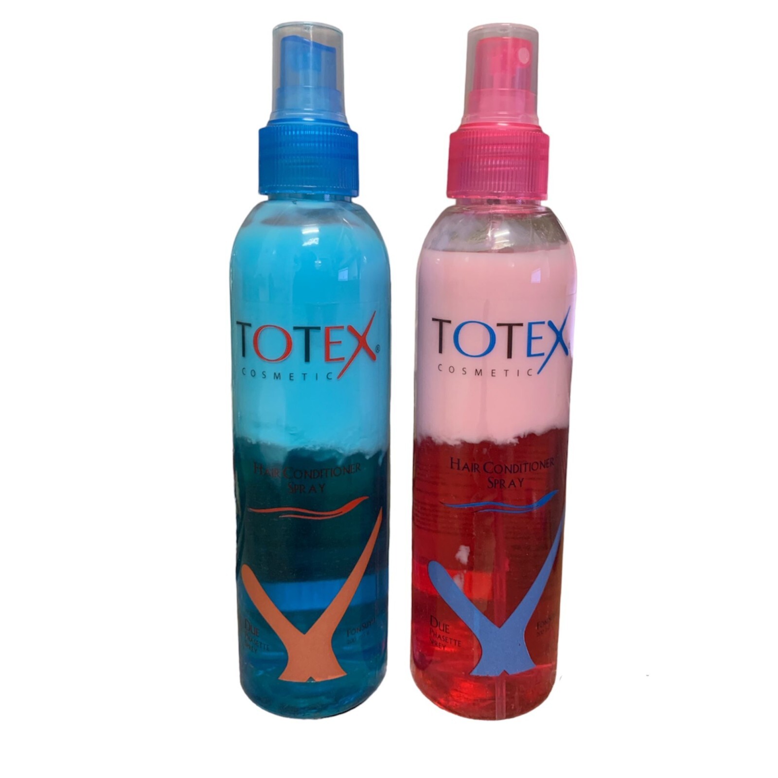 TOTEX 2 Phase Hair Conditioner Spray Pink & Blue 200 ml Hair Salon
