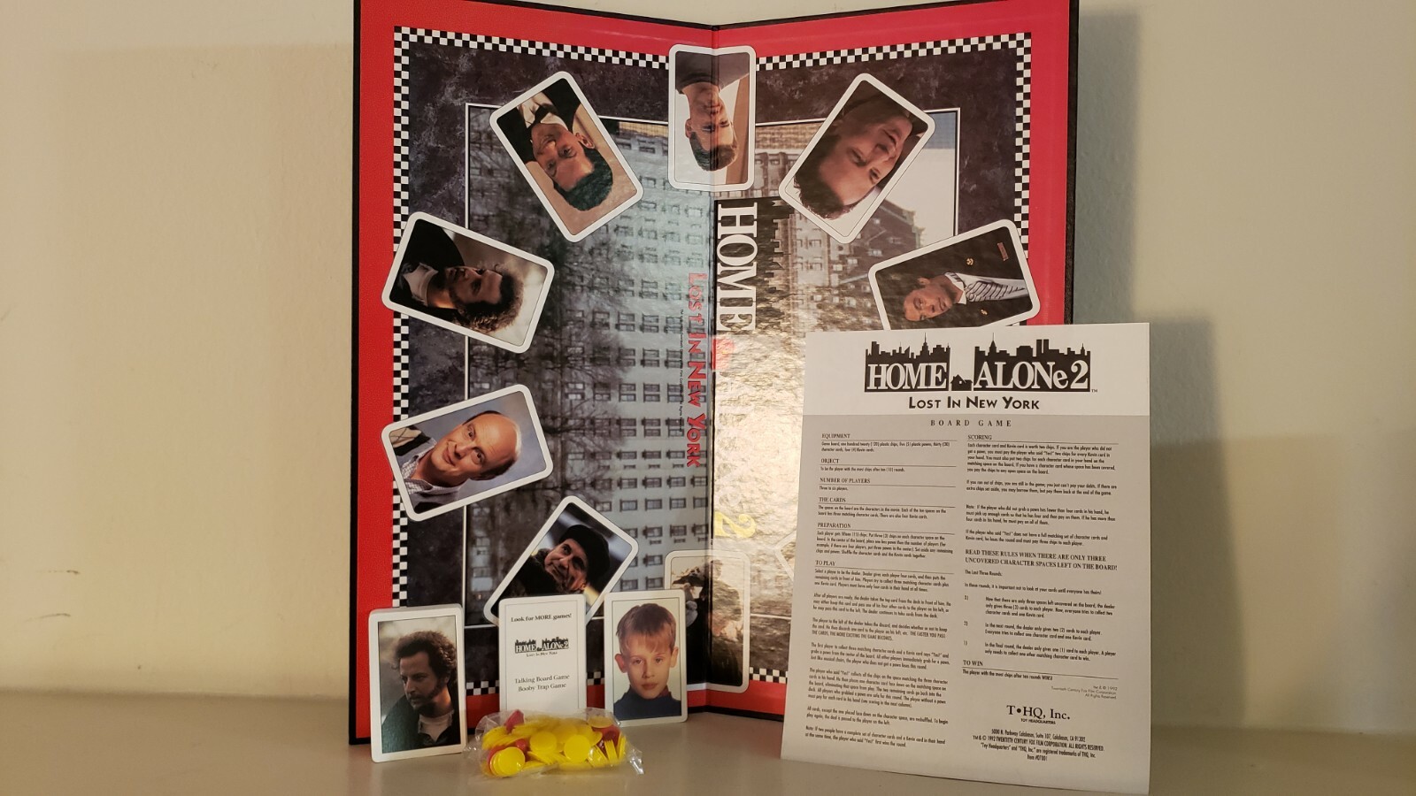 Vtg 1992 T-HQ Edition "Home Alone 2" Lost in New York Board Game 100%  Complete | eBay