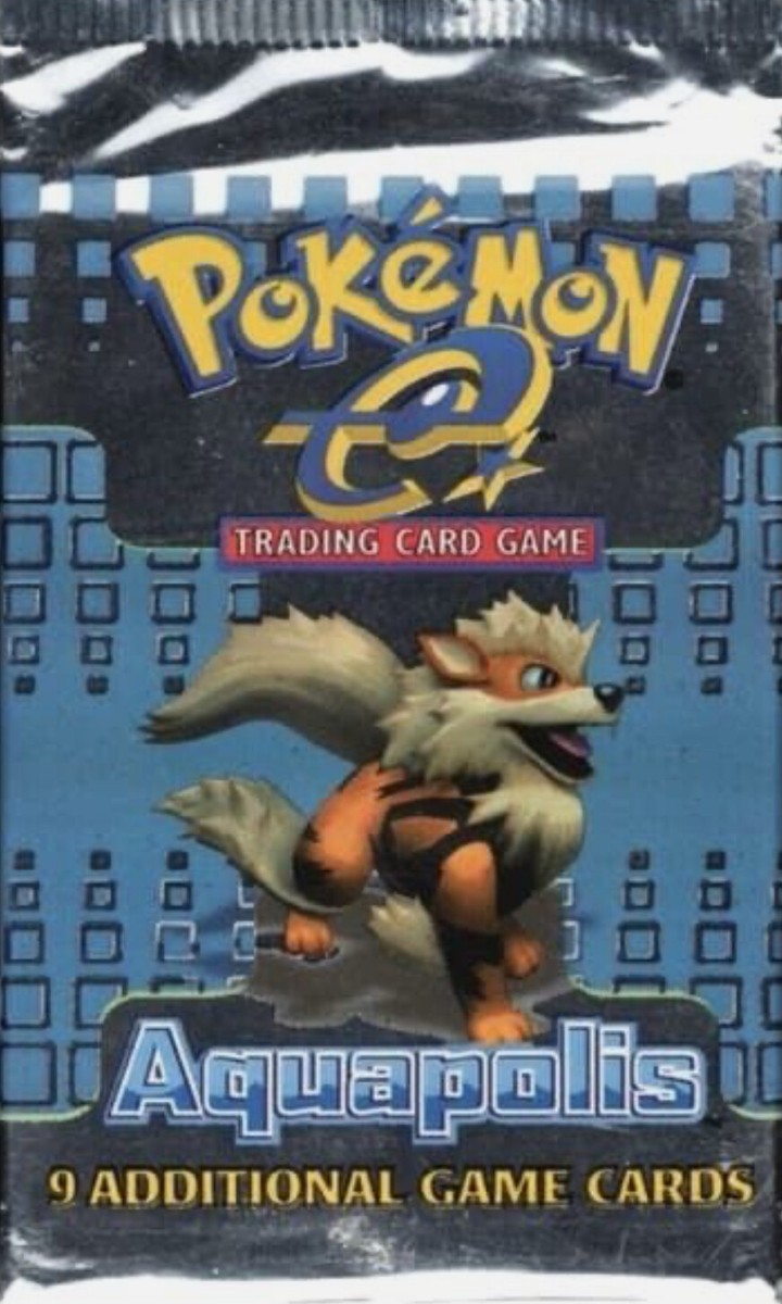 2003 Pokemon Card Game (TCG) AQUAPOLIS Empty Booster Packs Wizards of the  Coast | eBay