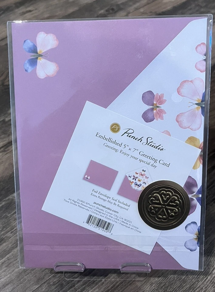 MOTHERS DAY CARD— BUTTERFLIES- NEW - Изображение 2 из 2