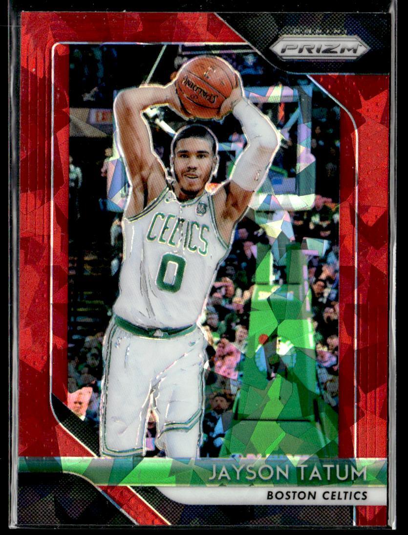 2018-19 Panini Prizm #118 Jayson Tatum Prizms Red Ice HS