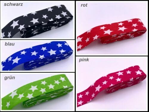 Schrägbänder zum Annähen aus Baumwolle