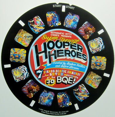 Super Teenage Hooper Heroes 3D BQE Image 3-D View-Master Reel Great 3-D!