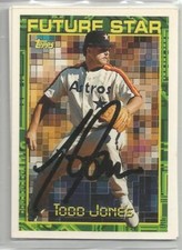 Houston Astros TODD JONES autographed 1994 Topps Future Stars