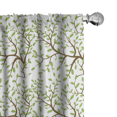 Natur Mikrofaser Vorhänge Baum-Blätter Illustration