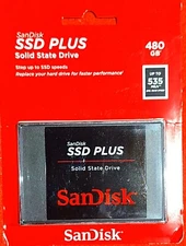 SanDisk 480GB SSD Plus, Internal Solid State Drive - SDSSDA-480G-G26