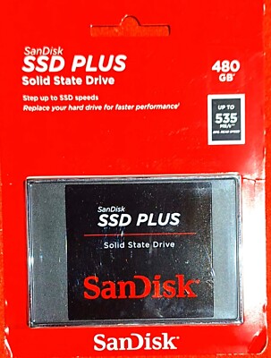 SanDisk 480GB SSD Plus, Internal Solid State Drive - SDSSDA-480G-G26