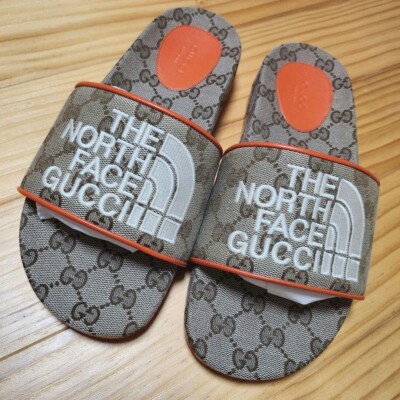 Gucci X The NorthFace GG Sandals NEW IN BOX 100% AUTH GUCCI X THE NORTH FACE MONOGRAM GG  main image 2