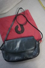 Charles Jourdan handbag shoulder bag real leather vintage