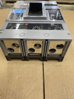 1) Siemens JXD63B400 400A 600V 3 Pole Molded Case Circuit Breaker
