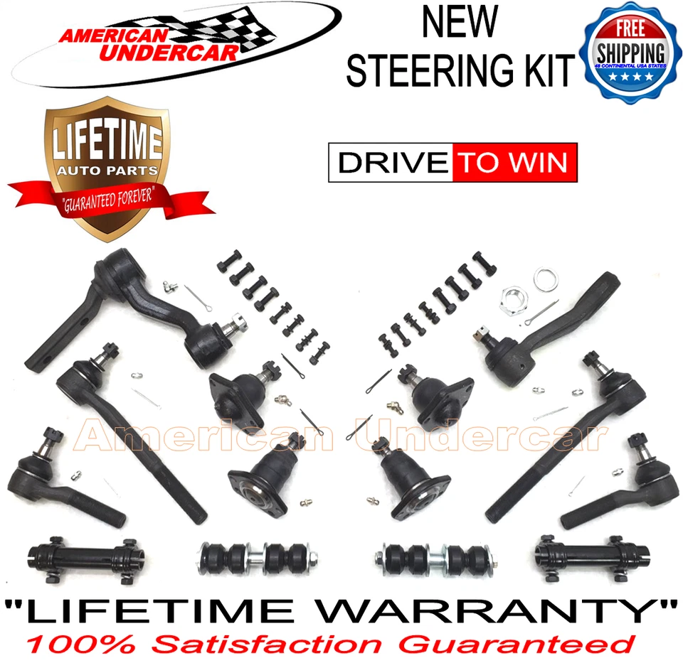 终身球接头领带杆 Idler Pitman 手臂套件雪佛兰 Blazer S10 GMC 4x4 99-05 — 第 2/4 张图片