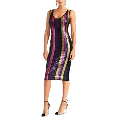 Rachel Roy Dress Veda Sequined Sheath Women Multicolor Sz 2 NEW NWT 295