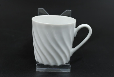 Form Marienbad Ingres Weiss Wellenmuster weiß Kaffeetasse Tasse H 6,5 cm