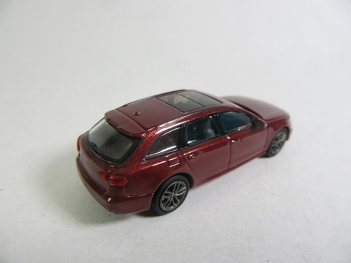 MINICHAMPS 1:87 2018 Audi A 6 Avant Rosso Metallizzato Modello Finito - Foto 4 di 6