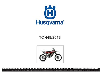 #ad #ad Husqvarna Parts Manual Book 2013 TC 449 $19.50