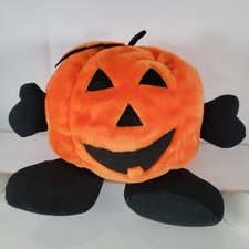 Vintage 1988 Chrisha Playful Plush Jack O Lantern Pumpkin Halloween RARE BIG