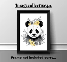 PANDA A4 PRINT PICTURE POSTER IMAGE WALL ART HOME DECOR GIFT NEW WILDLIFE