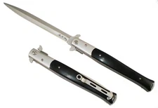 13" BLACK Pearl Handle Michael Corleone Milano Godfather Pocket Sword Assisted